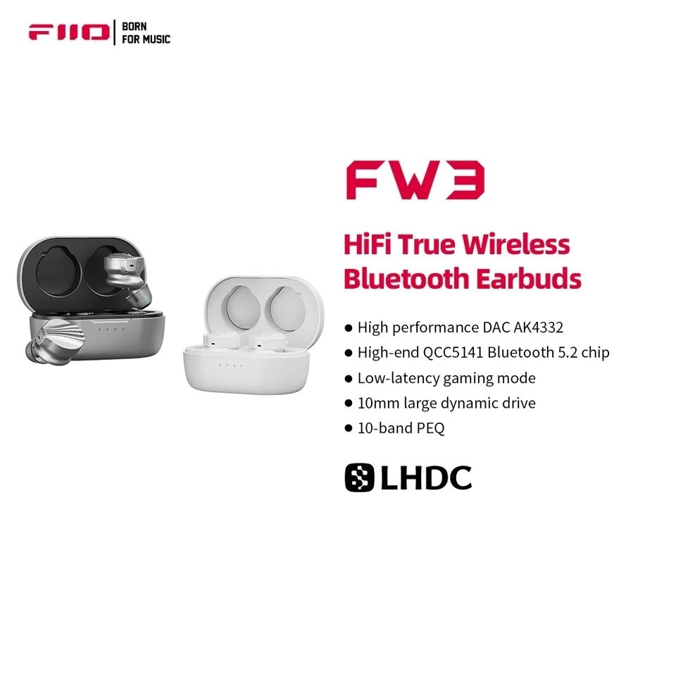 Навушники FiiO FW3 Grey/ White