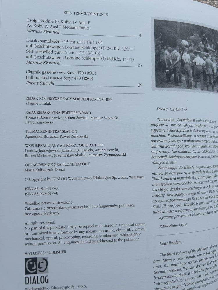 Pojazdy II wojnyświatowej Tom3monografia trzech pojazdówPzkfwIV,Steyer