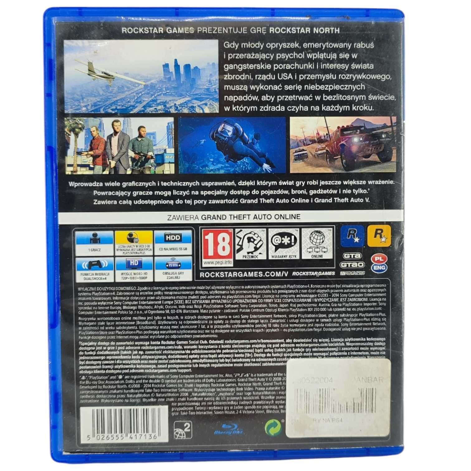 Grand Theft Auto V PS4