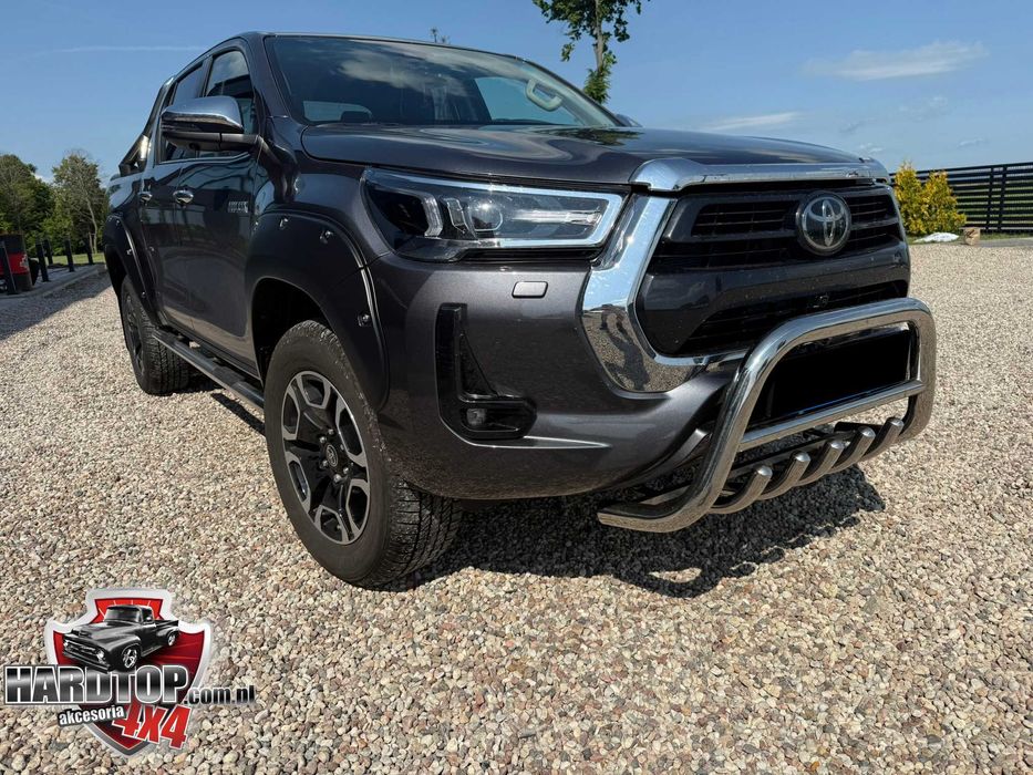 Orurowanie Toyota Hilux Kły Baranek niskie Grill Chrom Revo