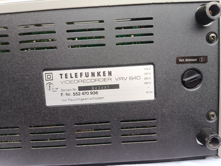 Відеомагнітофон Telefunken VRV 640 б/у
Стан: б/у, робочий / не перевір