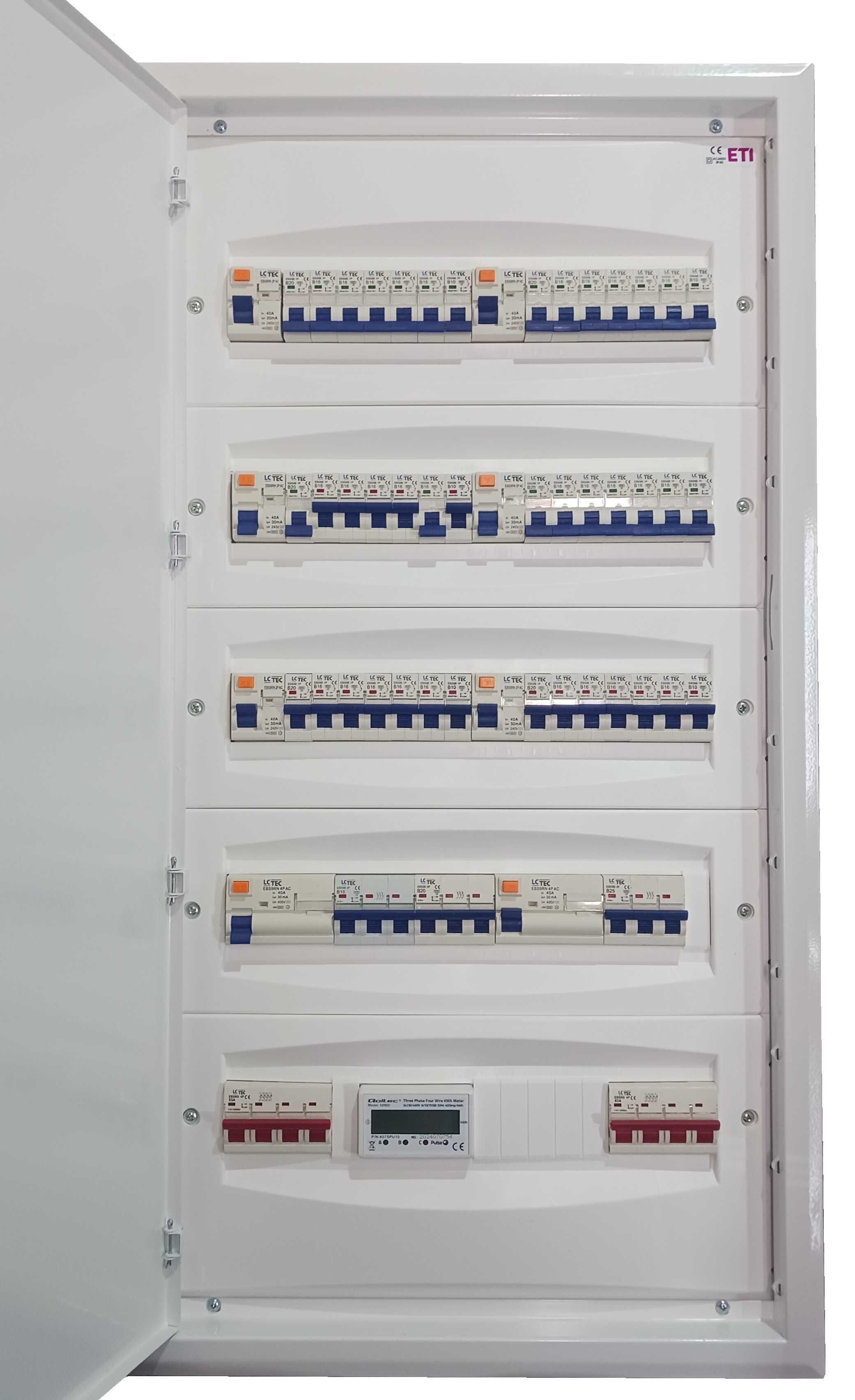 Gotowa rozdzielnia elektryczna Schneider wyposażona