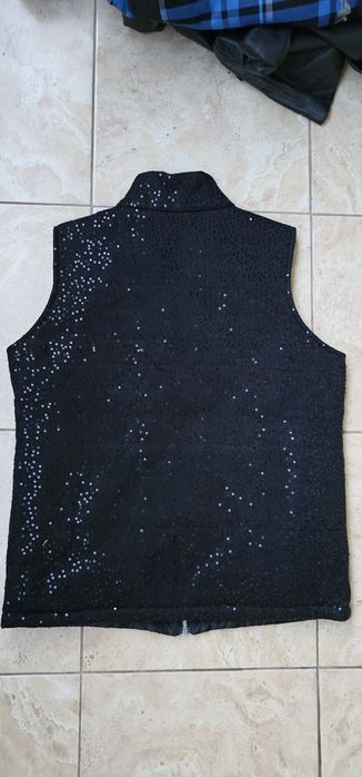 Adidas bezrękawnik z cekinami damska rozmiar M wymiary na zdjęciach