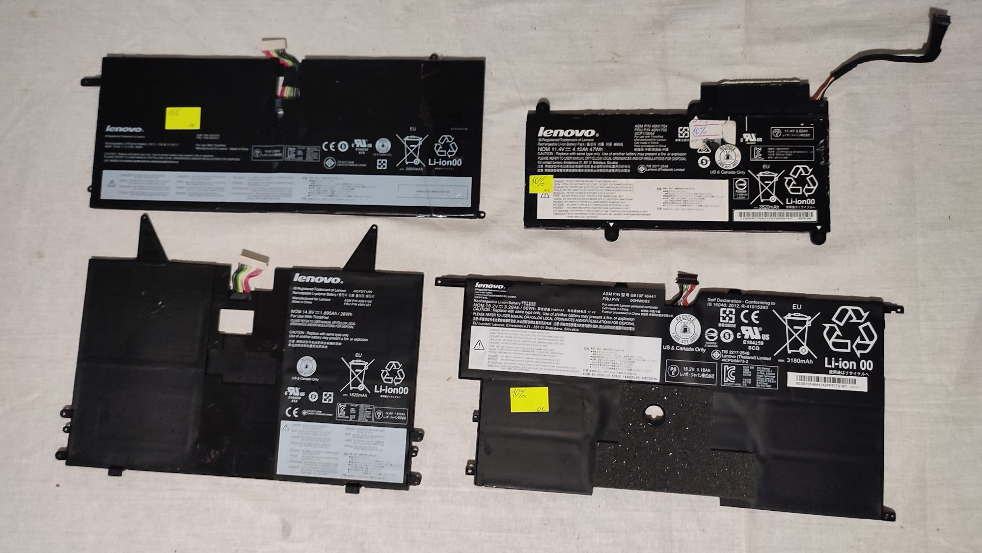 Батарея Lenovo 45N1702,45N1100,45N1070,45n1754