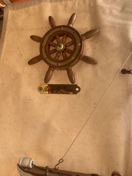 Quadro com Veleiro em alto relevo