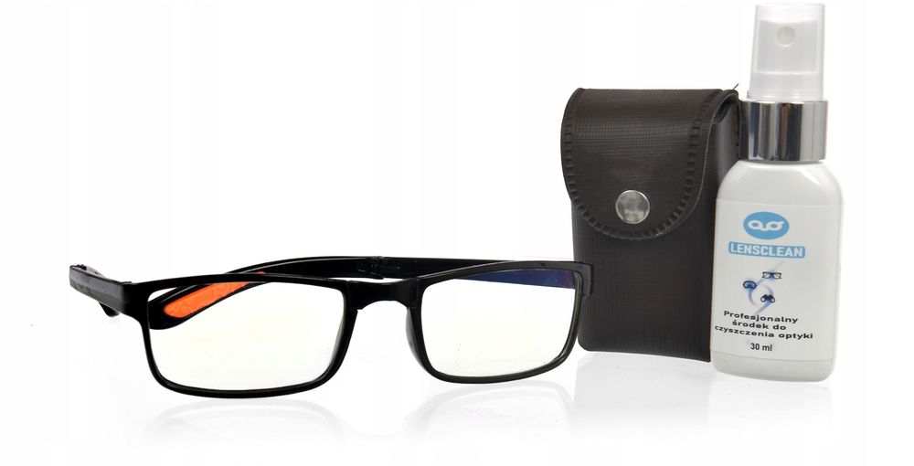 Okulary Korekcyjne Składane Z Etui Plusy Od +1 Do +4 Czytania