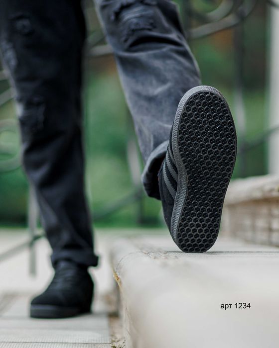 Кросівки чоловічі 42-46 Adidas Gazelle Black / Кроссовки адидас газели