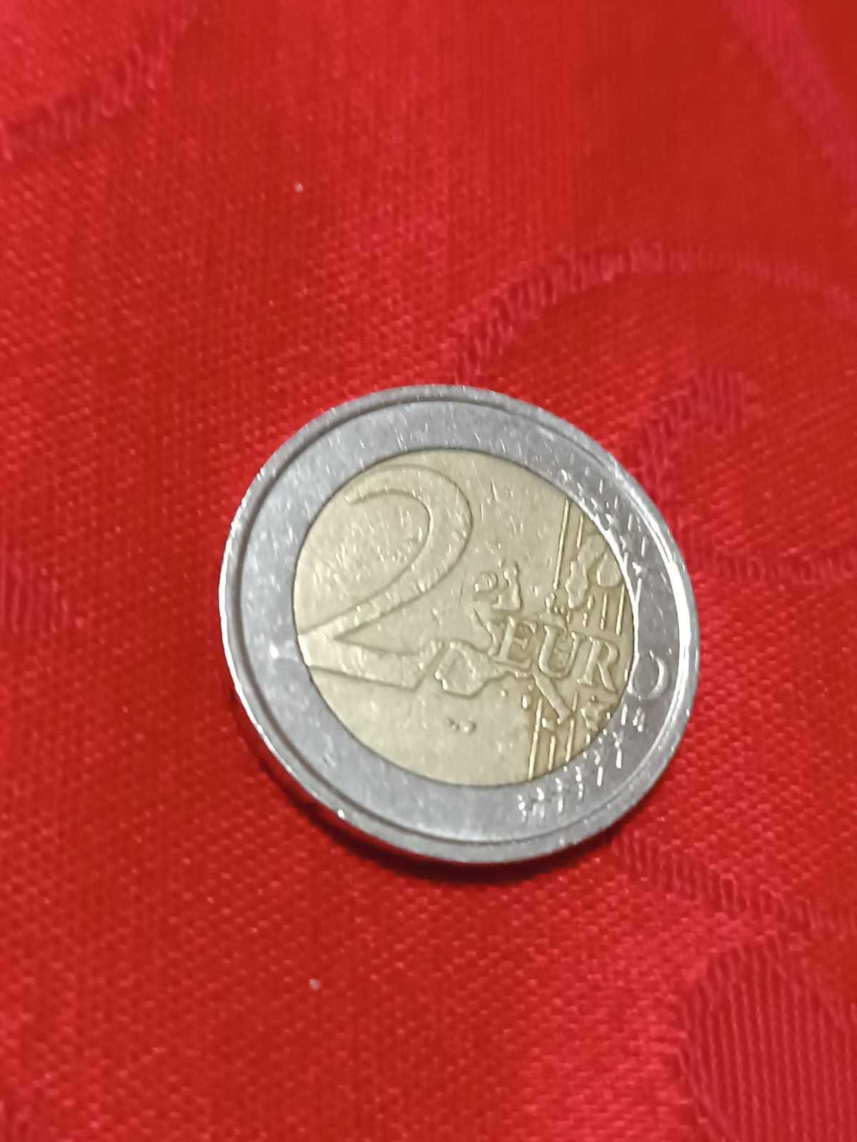 Moeda 2 Euros Italiana Dante Alighieri 2007