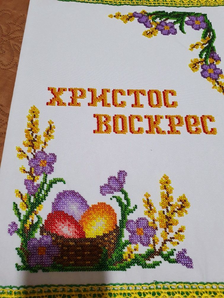 Пасхальная салфетка ,пасхальний рушник