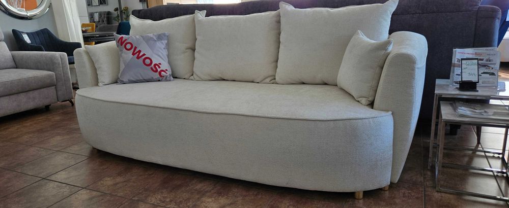 Piękna sofa RISEL z funkcją spania i pojemnikiem 235 cm Libro