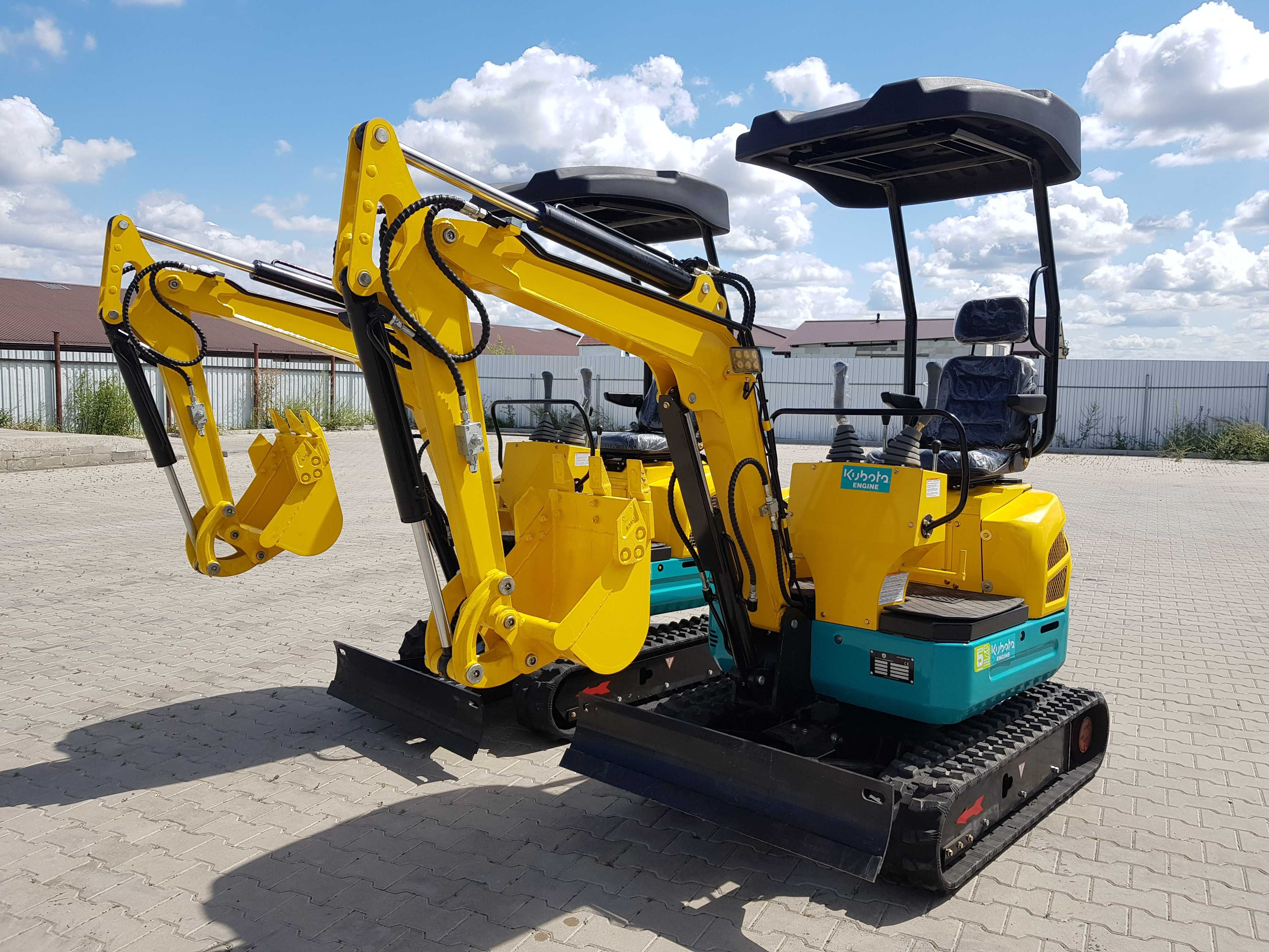 Kubota & GÜNTER GROSSMANN Nowa 1.6T Minikoparka, 2.15m głębokość kopa