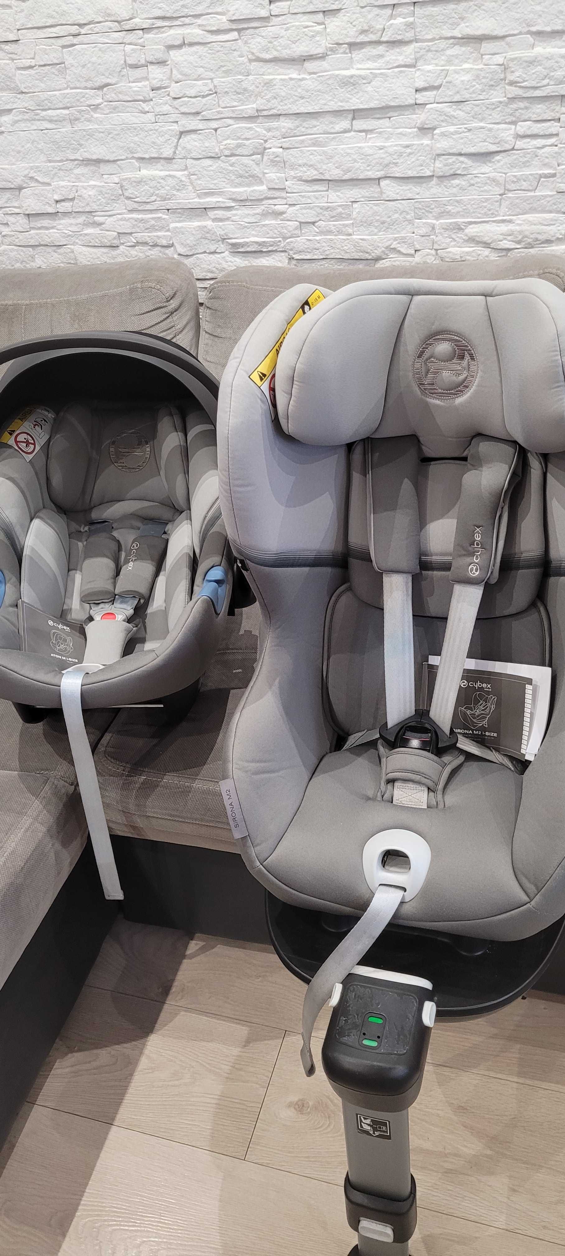 Fotelik  Cybex Aton M, Cybex Sirona M2 i baza M KOMPLET