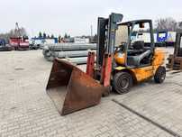 Jungheinrich DFG40CK  Wózek widłowy Jungheinrich DFG40CK, 2003r., łyżka, szufla
