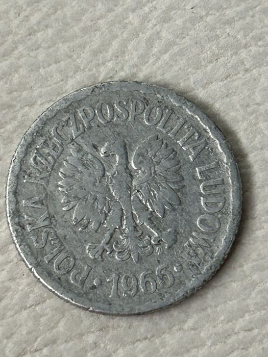 Moneta 1 zl z roku 1966 z obiegu