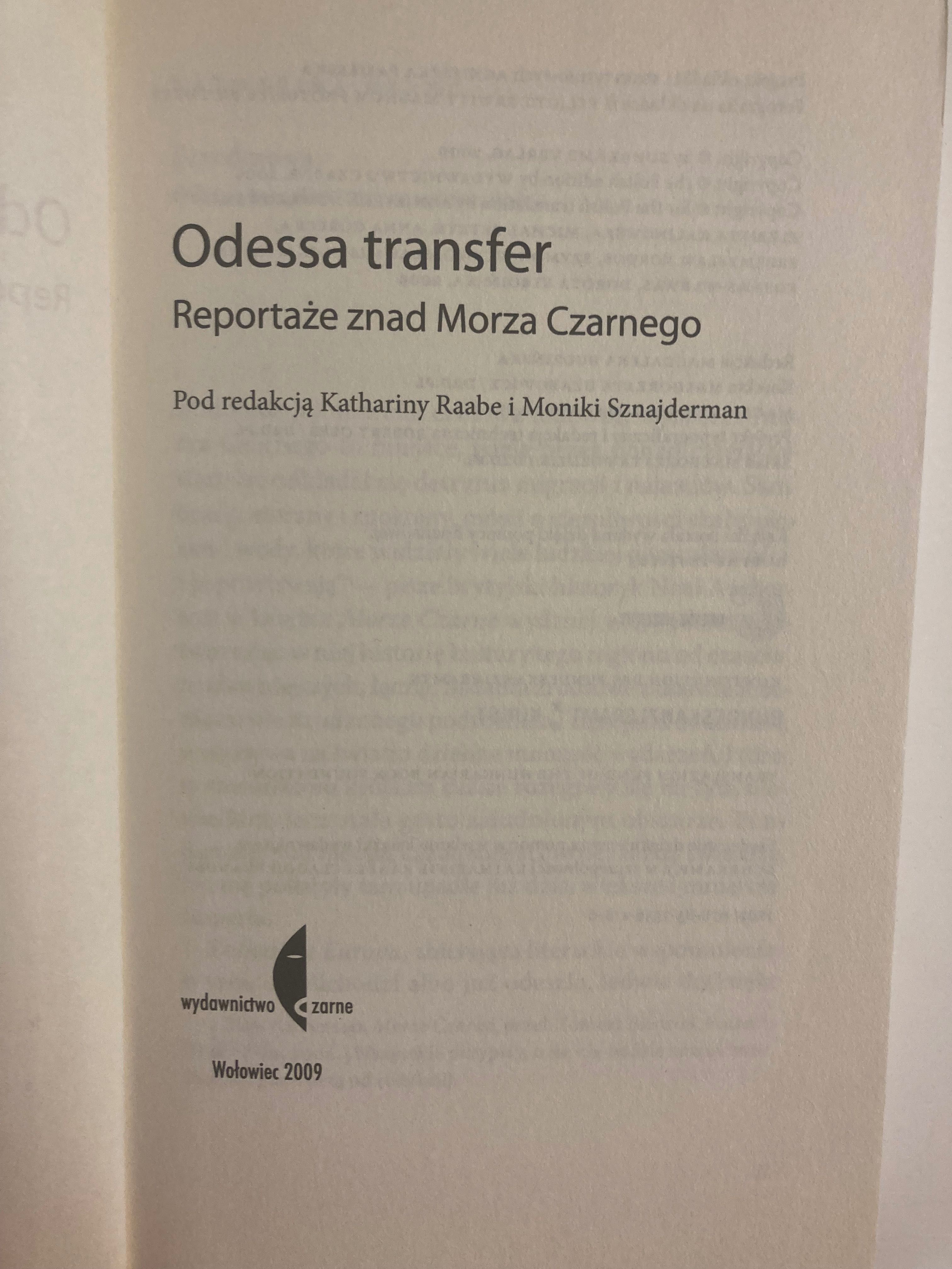 Odessa transfer Reportaże znad Morza Czarnego