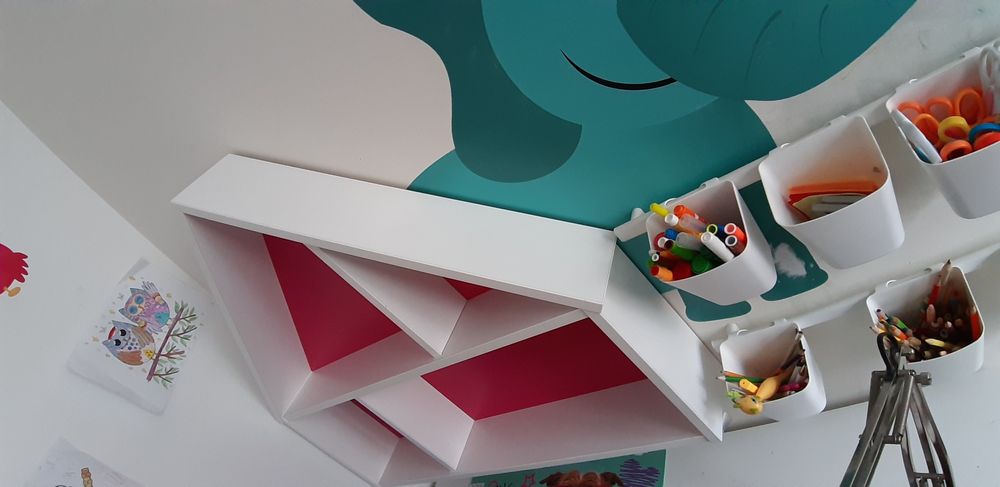 Półka domek pokój dziecięcy