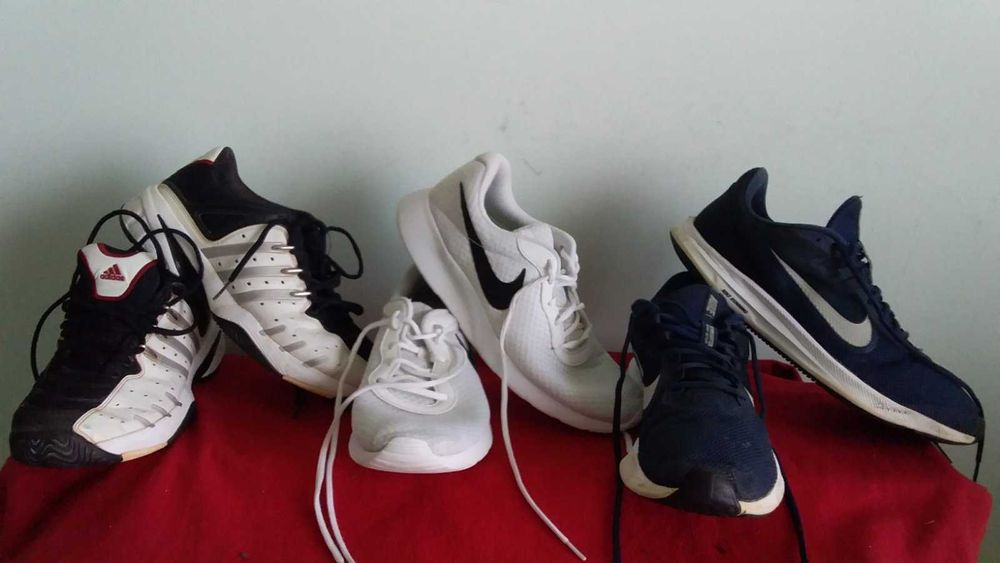 Кросівки унісекс-Адідас-41,5/26,5; Nike -43/27,5;46/30