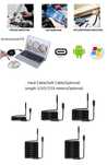 Câmera endoscópica usb c android, cabo rígido de 7.0mm, pc,  android
