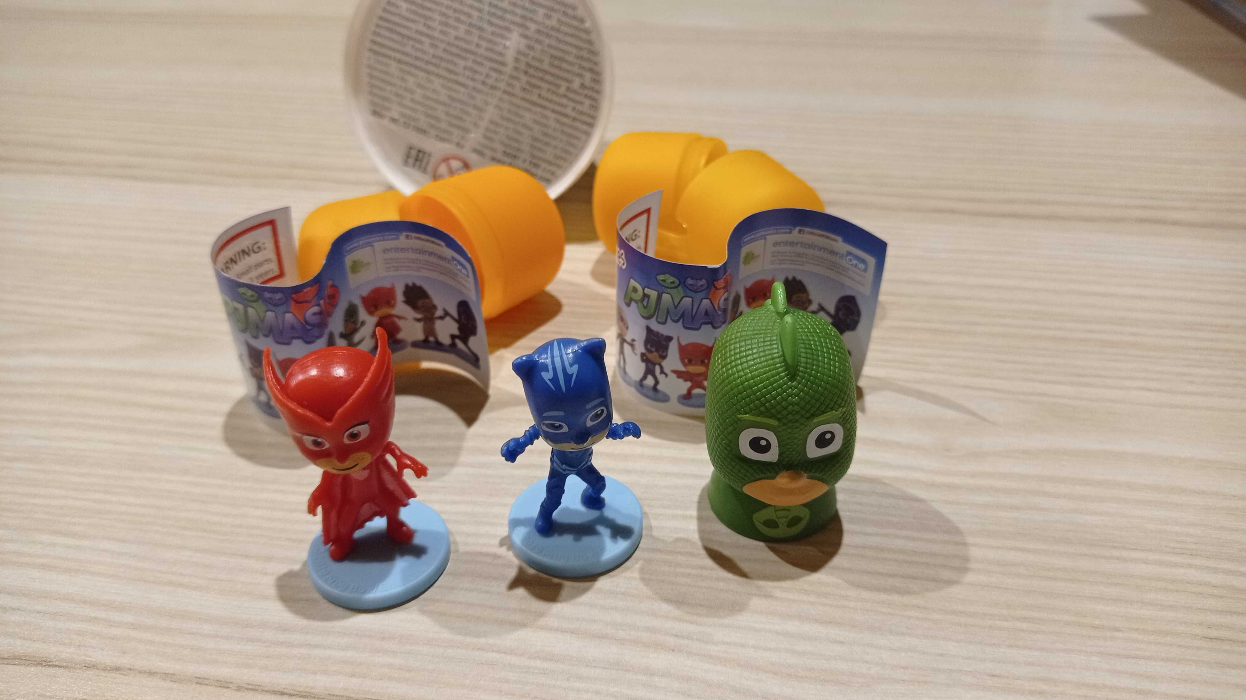 Zestaw nowe figurki 3D - Pidżamersi PJ Masks - Gekson Kotboy Sowella