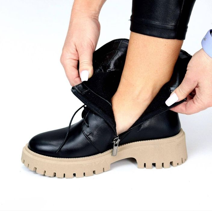 Жіночі шкіряні черевики. Осінь-весна. Розміри 36,37,38,40