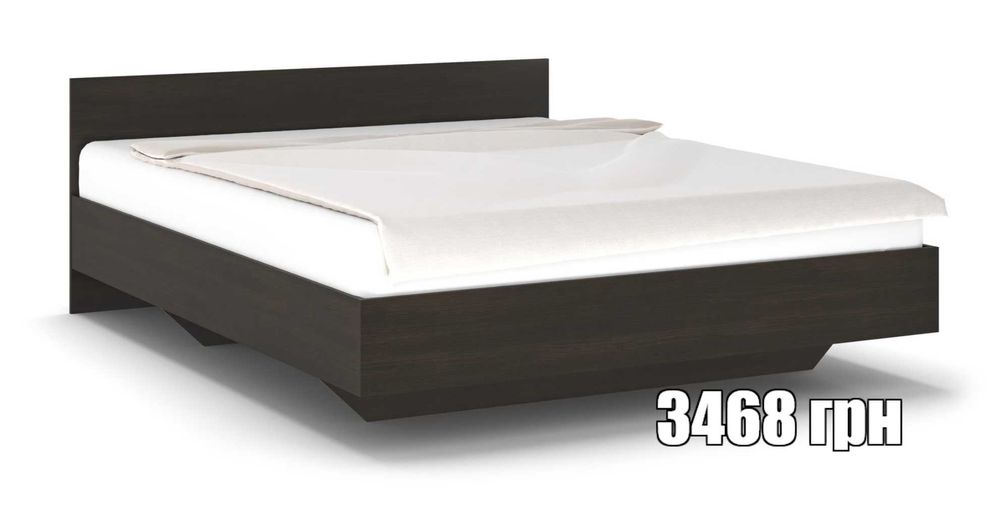 Зі складу Нове  Двоспальне Ліжко з ламелями венге