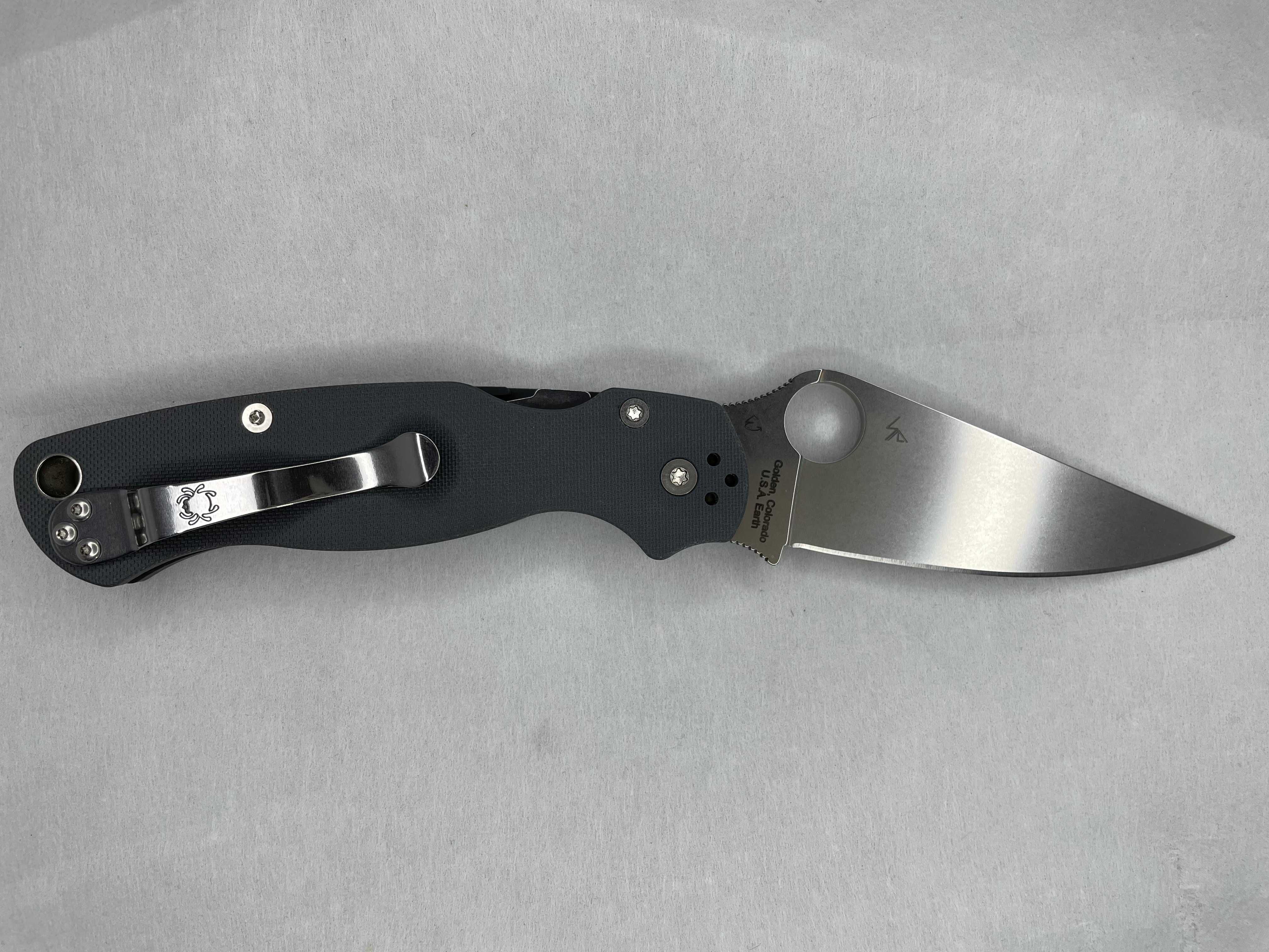 Нож Spyderco Paramilitary 2 Новый Gray Maxamet Оригинал