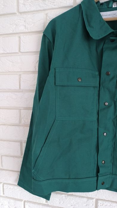 Kurtka nowa robocza męska drelichowa zielona 50 L bluza