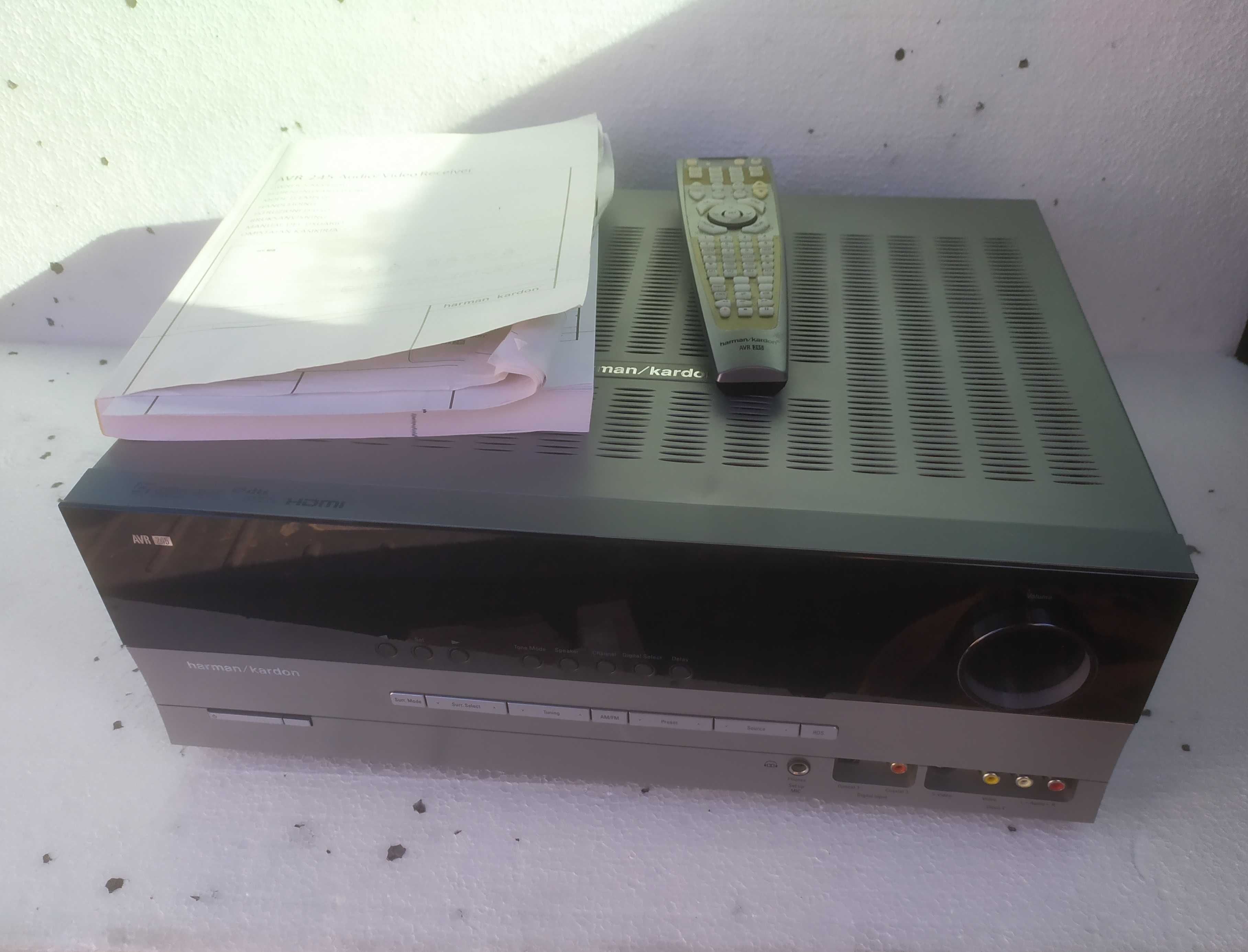 HARMAN KARDON AVR-245 amplituner , pilot , instrukcja