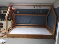 Łóżko dziecięce, domek, niskie, z barierka 160x80