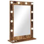 Lustro Toaletki  Stare Drewno Drewno Lite 70 X 50 X 18 Cm Lustro