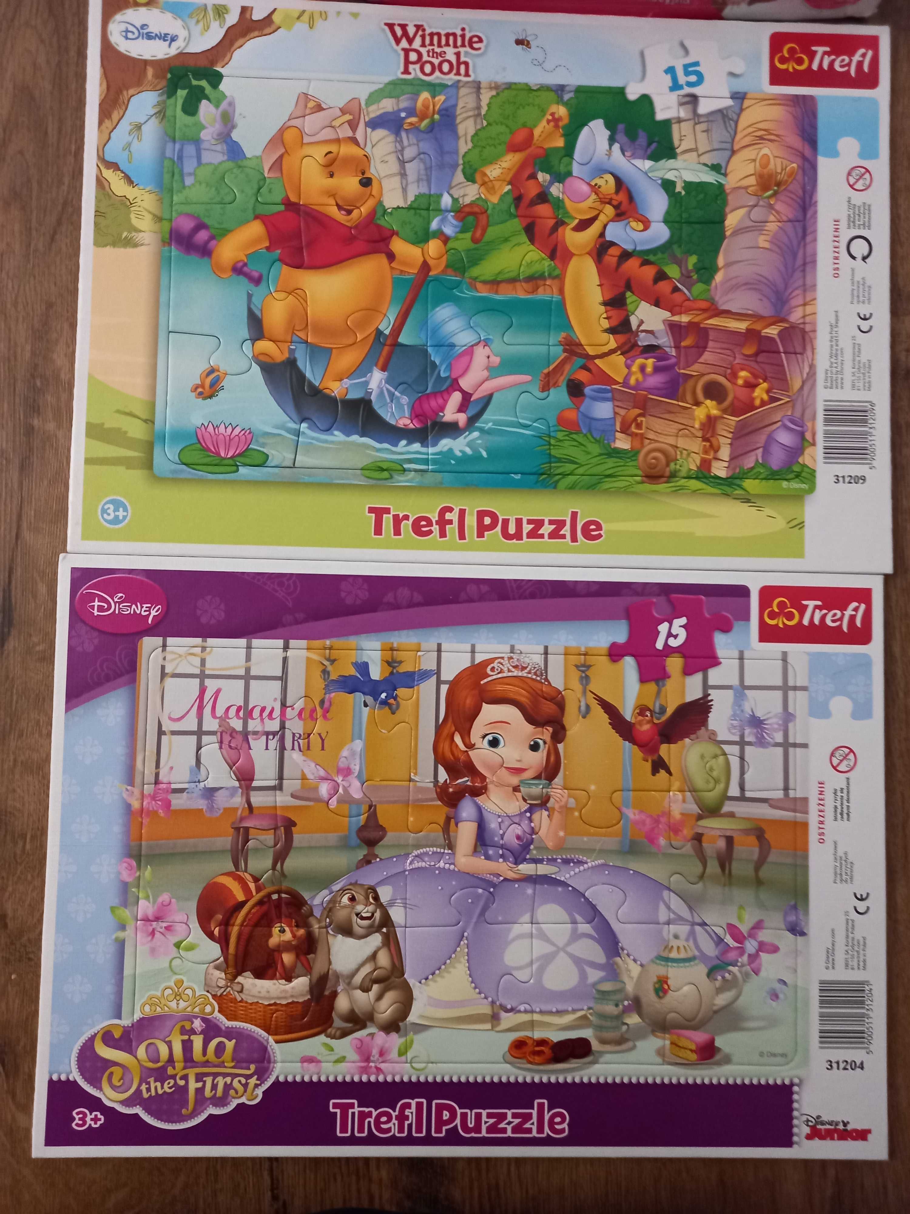 Zestaw, układanki, puzzle, dla najmłodszych, trefl, kukuryku, 9  sztuk