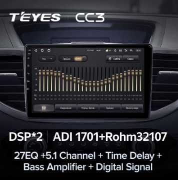 Магнитола Teyes CC3 2K 4+64 Gb Honda CR-V  весь модельный ряд Teyes