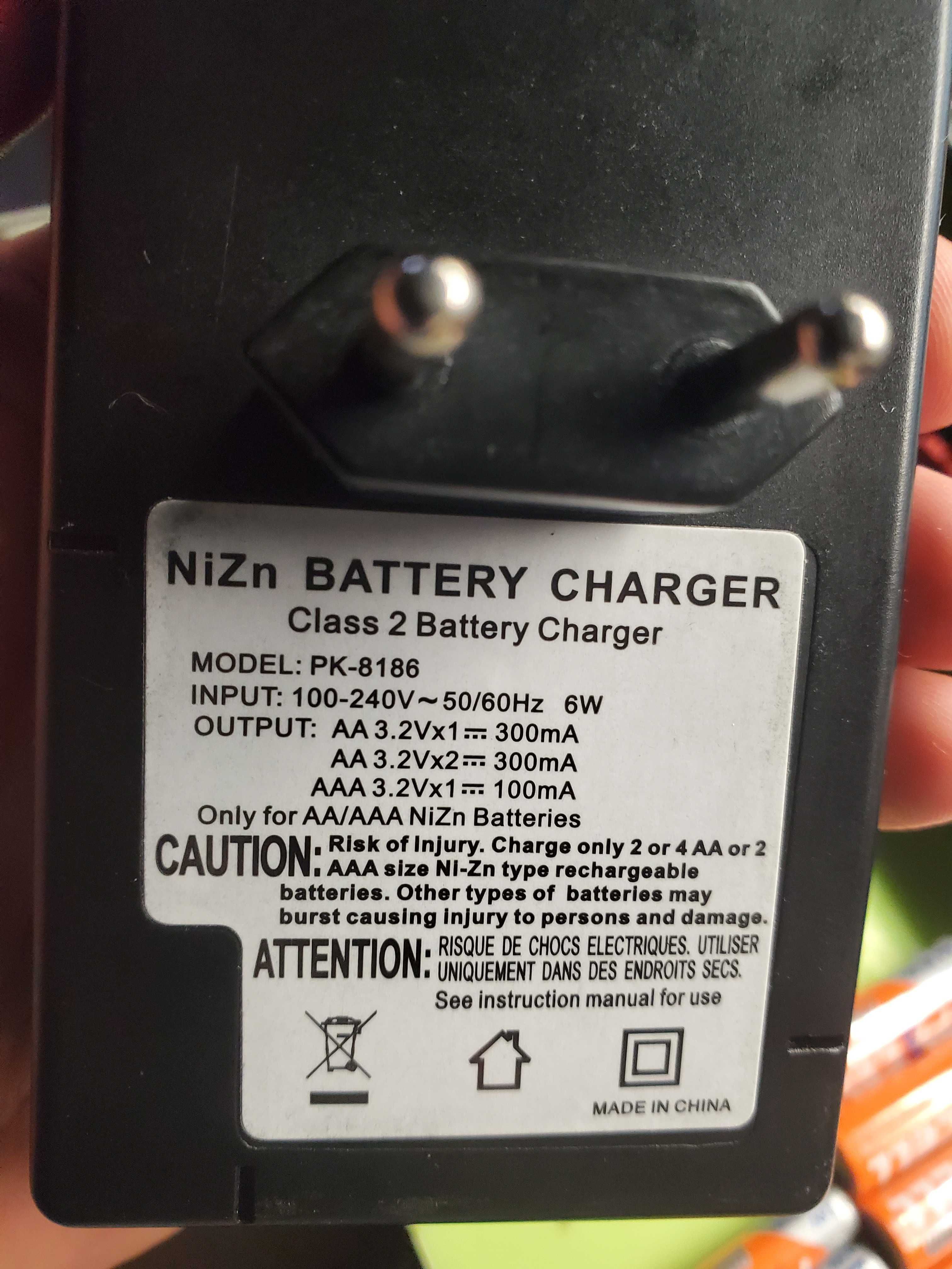 аккумуляторы с зарядным PKCELL Ni-Zn 5 шт AA и 3 шт AAA