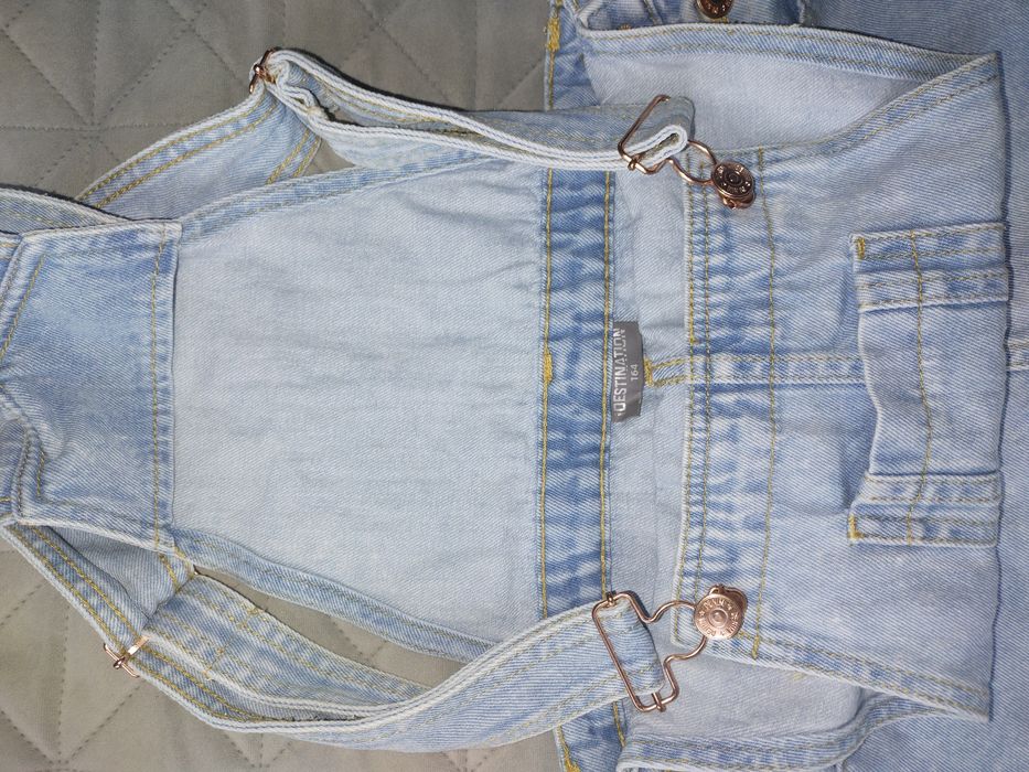 Ogrodniczki jeansowe rozm.164