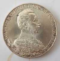 Niemcy Wilhelm II 3 marki 1913 A Berlin st. I/I-