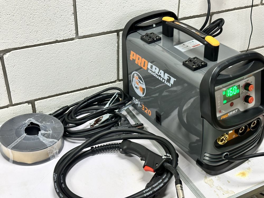 Сварочний полуавтомат Procraft Industrial spi320+ 5кг проволки і маска