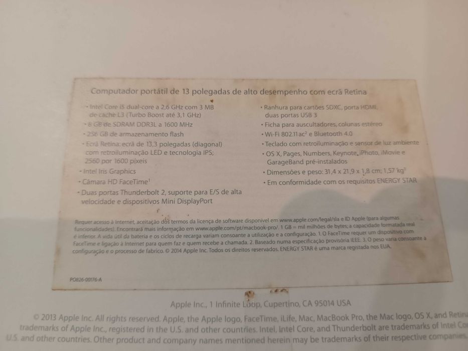 MacBook Pro 13" Model A1502 with Damaged Screen Only64729897457411121