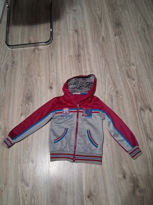 Bluza zasuwana z kapturem dla dziewczynki 122-128