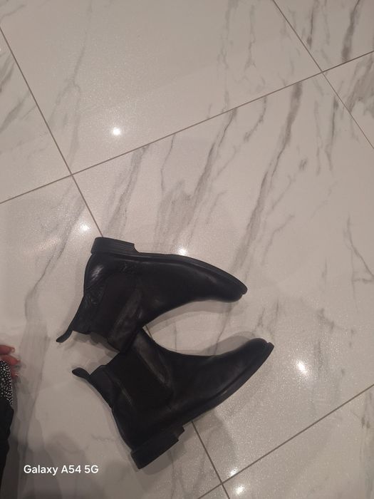 botki damskie Vagabond skóra naturalna