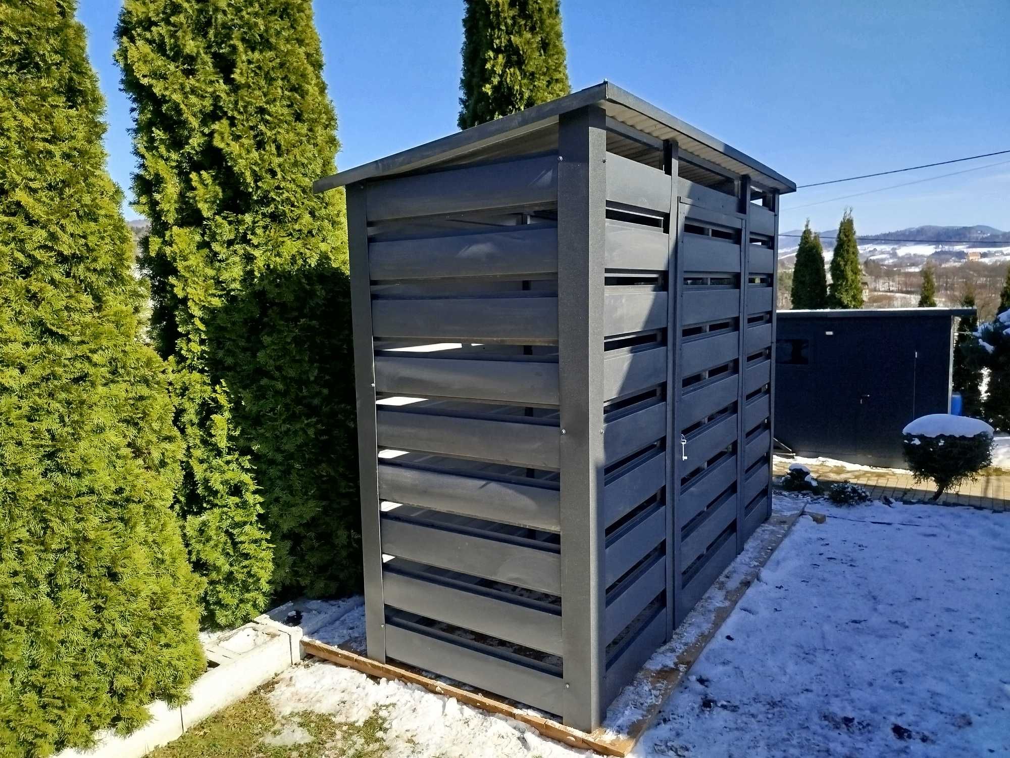 Wiata smietnikowa 2.5x1