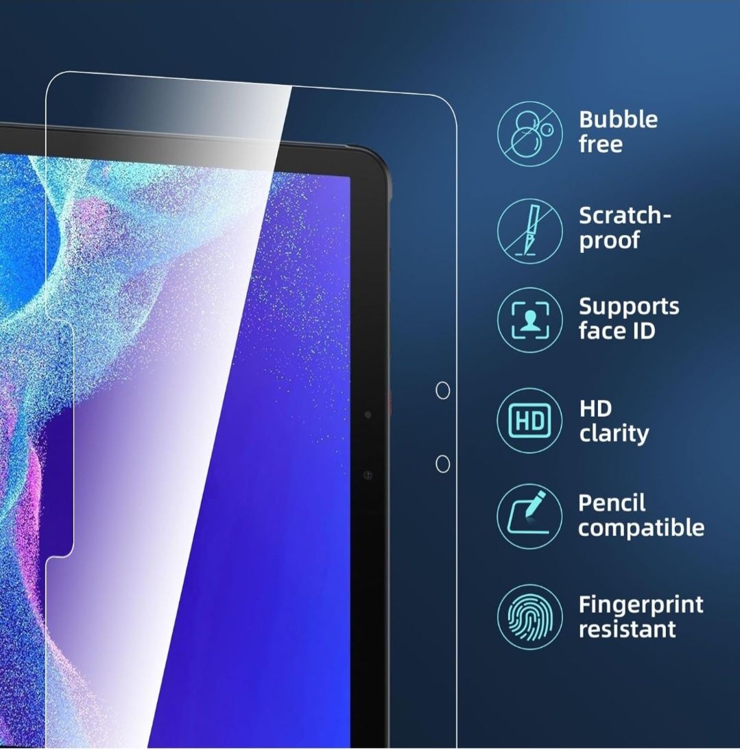 NEW'C 2 sztuki szkło hartowane do Samsung Galaxy Tab Active4 Pro 10,1"