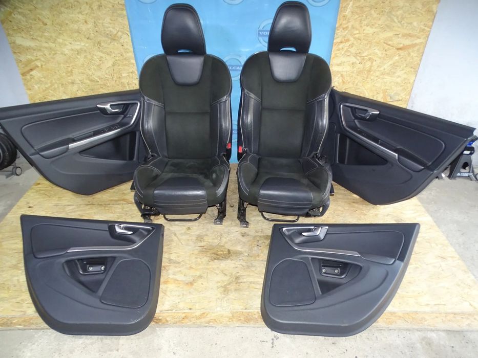 FOTELE TAPICERKA VOLVO V60 2010-2016 EUROPA SKÓR ALCANTARA