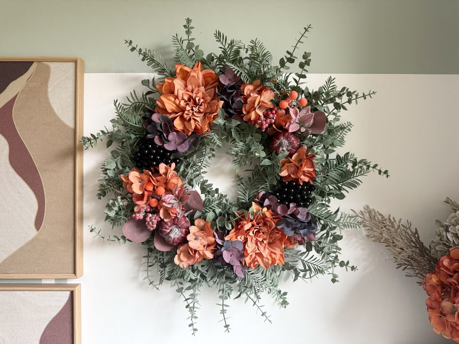 Duży wianek, wieniec jesienny