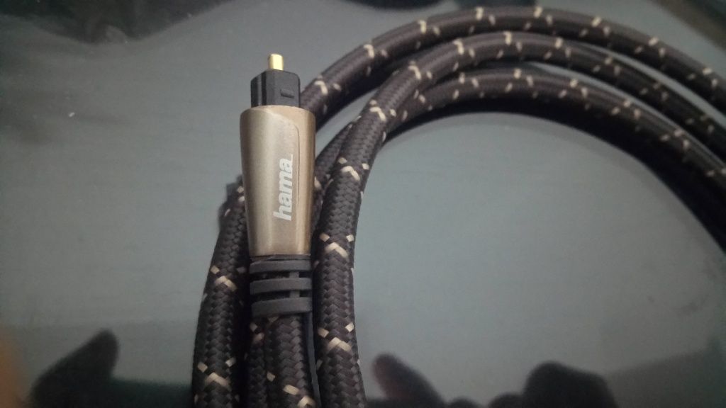 Cabo audio toslink fibra ótica Hama 1.5m