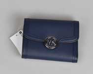 Portfel damski Michael Kors LEIDA MD Niebieski 12 x 9 cm