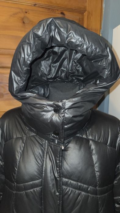 Ochnik płaszcz długa kurtka M czarny kolor