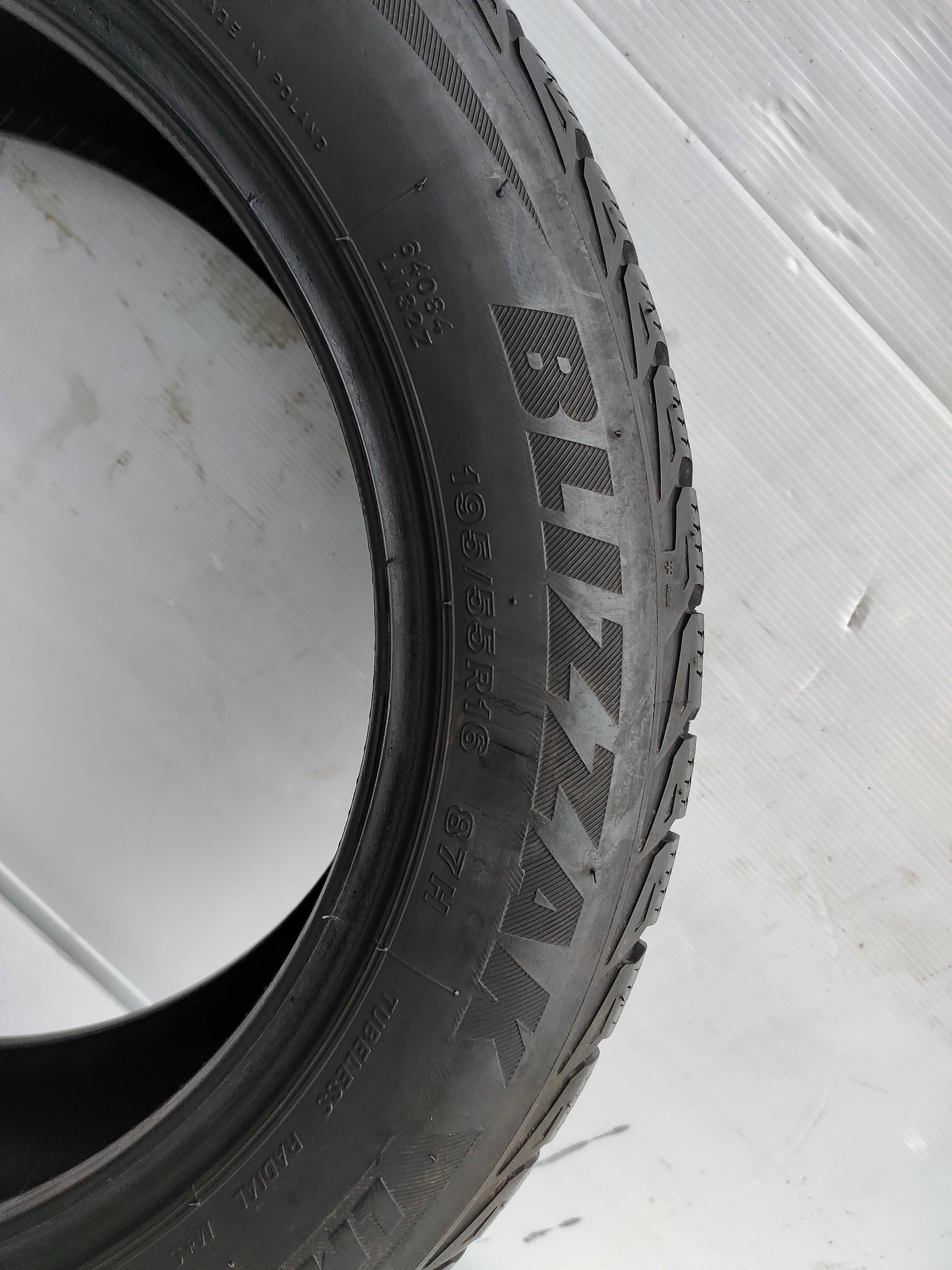 Opony Zimowe 195/55/16 Bridgestone 2szt