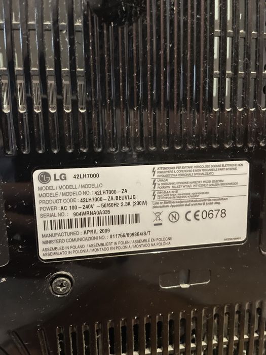 Telewizor LG 42LH7000