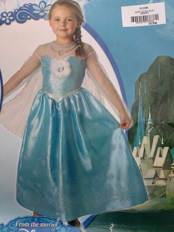Disfarce de Carnaval da Elsa Frozen 7-8 anos