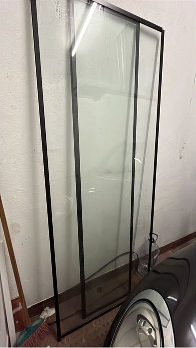 Painel de duche Vidro fixo + abatível .anticalcáreo